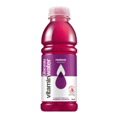 500ML GLACEAU VITAMIN WATER RESTORE FRUIT PUNCH