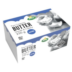 ARLA PRO PURE CREAMY BUTTER SALTED 250GM