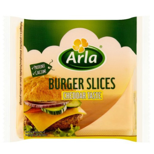 ARLA CHEDDAR BURGER SLICES 200G