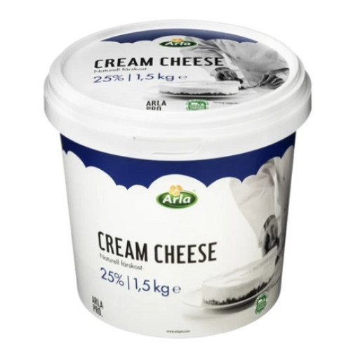 ARLA PRO CREAM CHEESE 25% FAT 1.5KG