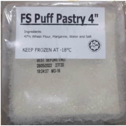 FS PUFF PASTRY SQUARE 4" (PLAIN PACK)