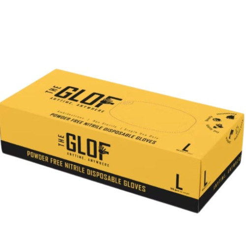 GLOF NITRILE POWDER FREE HAND GLOVE L