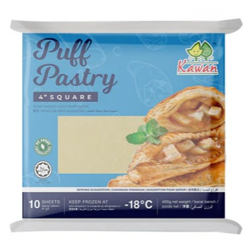KW PUFF PASTRY SQUARE 4"