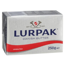 LURPAK UNSALTED BUTTER 250GM