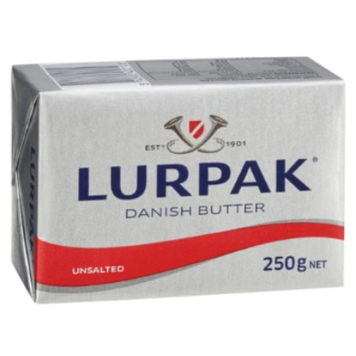LURPAK UNSALTED BUTTER 250GM
