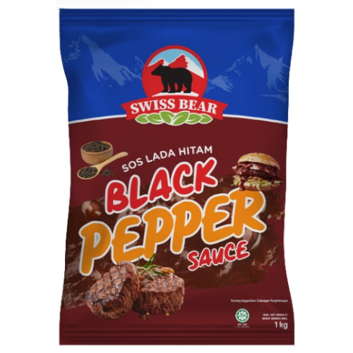 SWISS BEAR BLACK PEPPER SAUCE 1L SWISS BEAR BLACK PEPPER SAUCE 1L