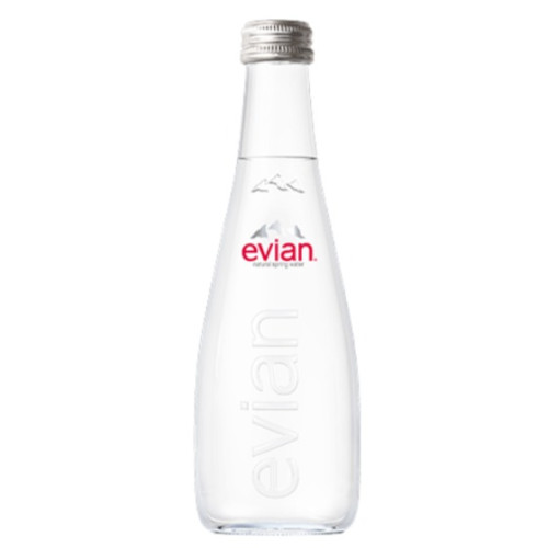 EVIAN NATURAL MINERAL WATER - GLASS 330ML