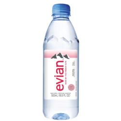 EVIAN NATURAL MINERAL WATER 500ML